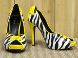 Styluxe - Yellow & Zebra shoe